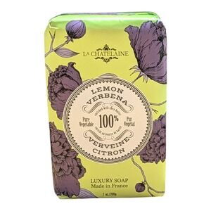 La Chatelaine Lemon Verbena Luxury Soap Bar 7 oz Made in France Shea Butter